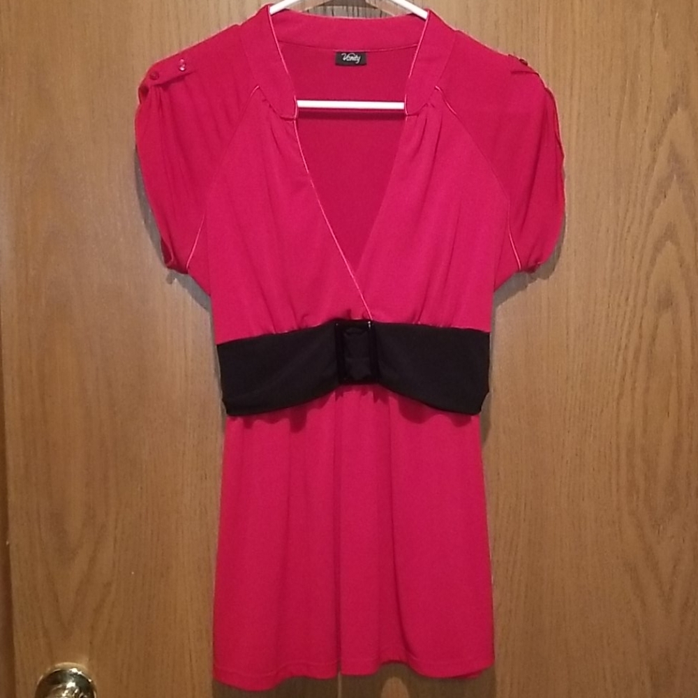 Dressy red vanity top